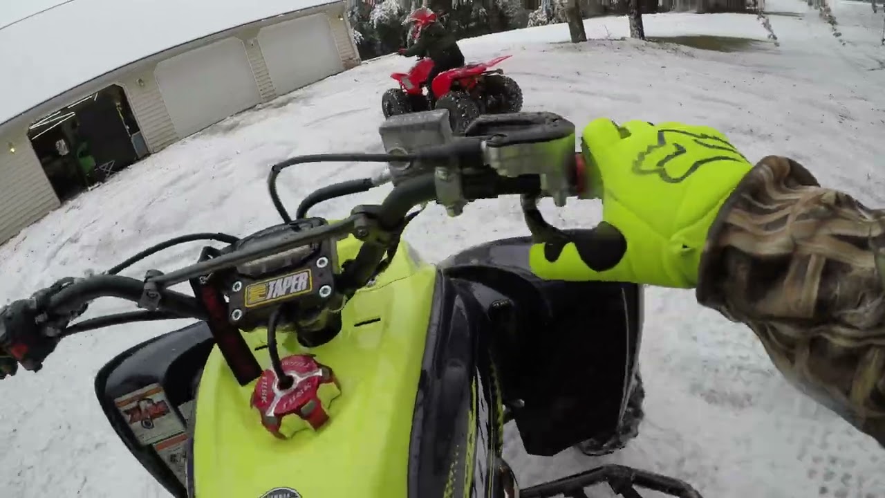 Raptor 700, Honda 90 snow ride!!