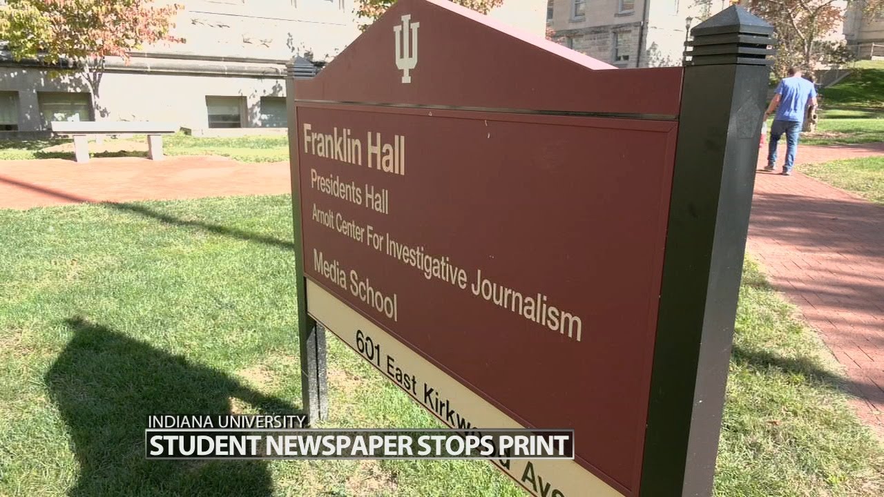 Indiana University halts printing of student newspaper amid director's firing
