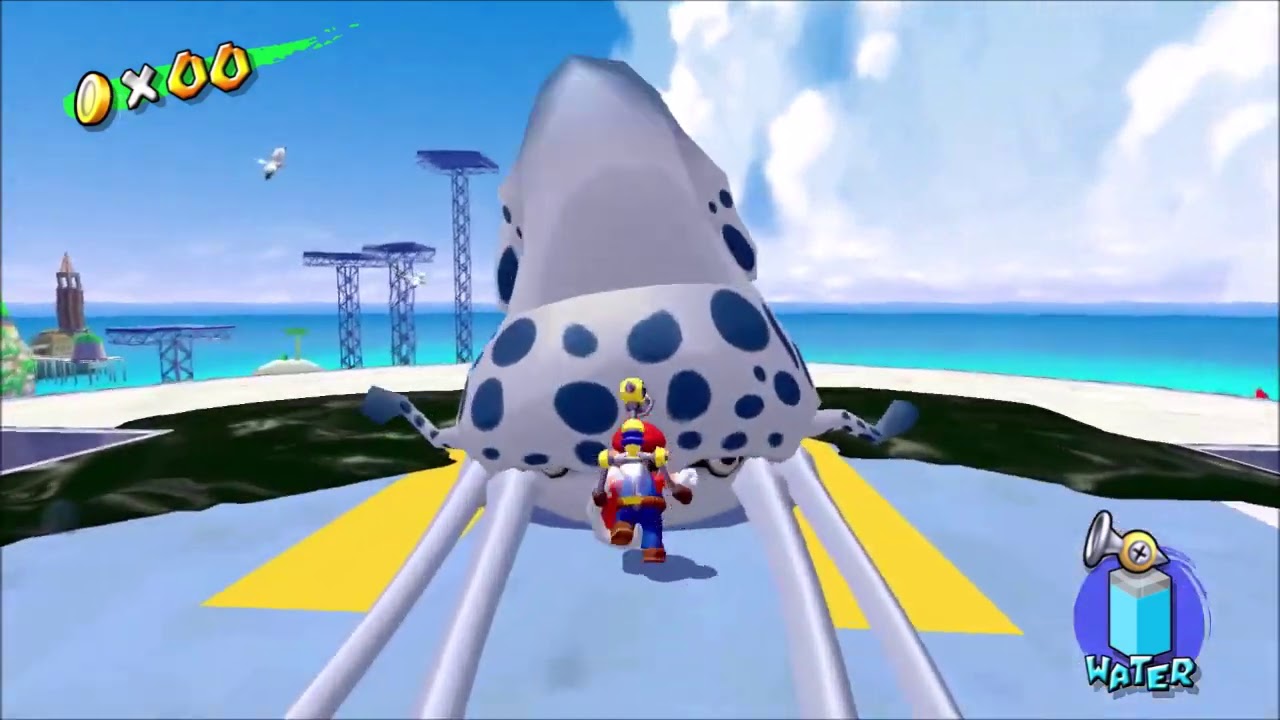 Super Mario Sunshine HD Boss 10 - Gooper Blooper