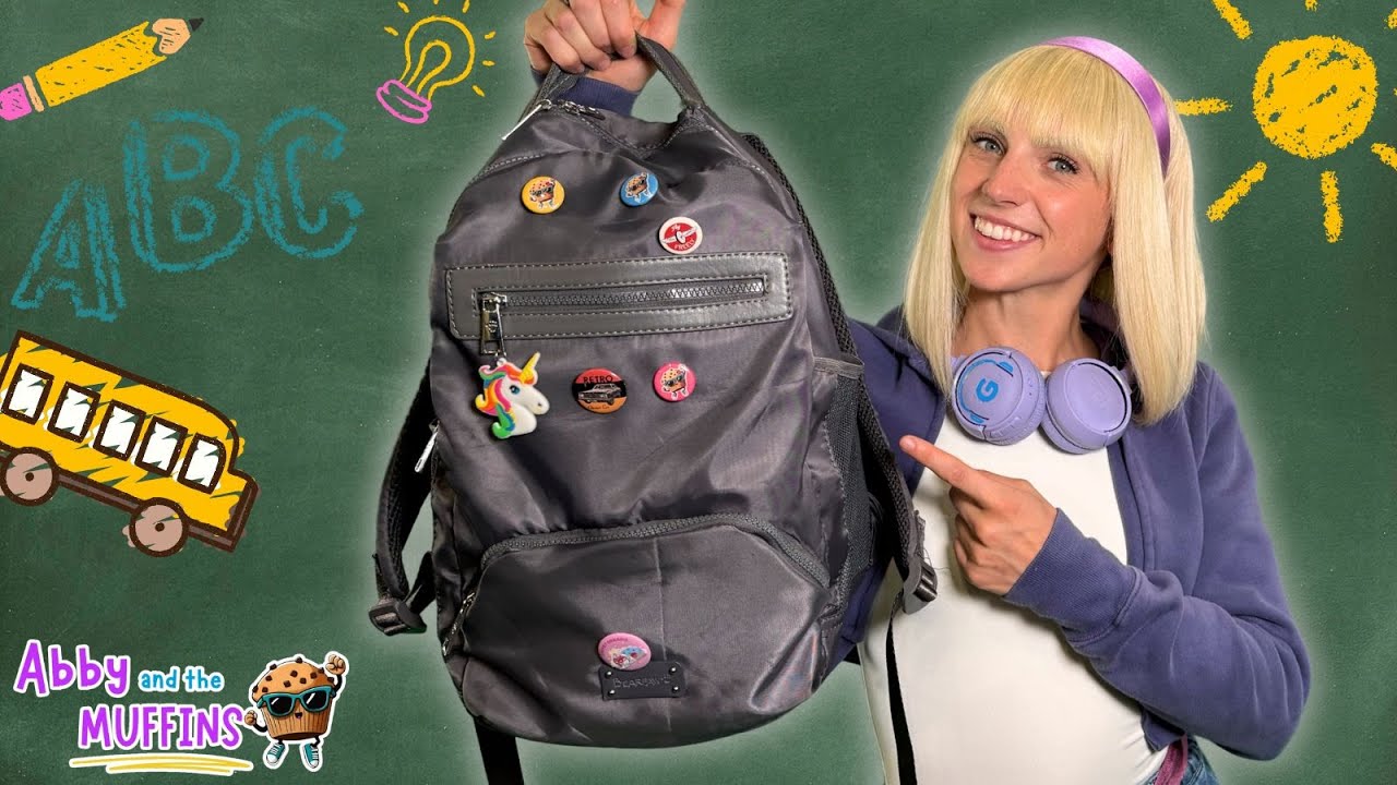 First Day of School! Learning what to expect and pack with Abby and the Muffins!