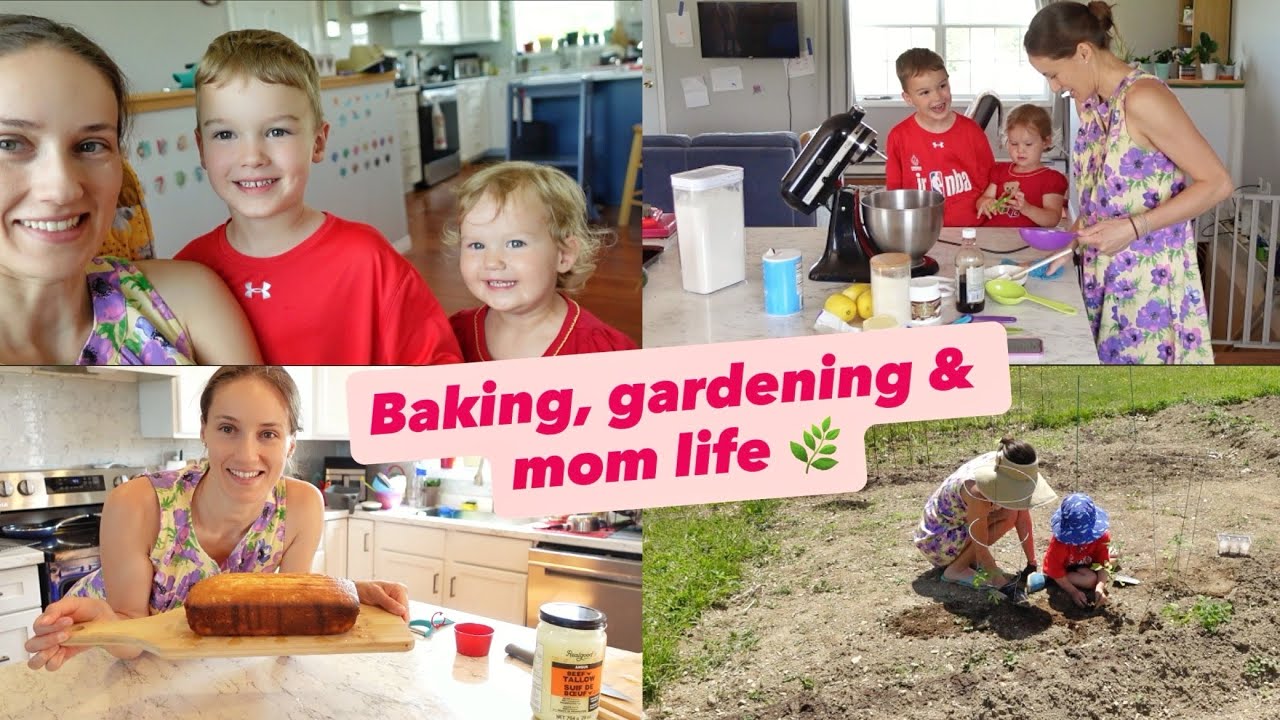 A Cozy Day at Home | Baking, Gardening & Cooking with My Kids
