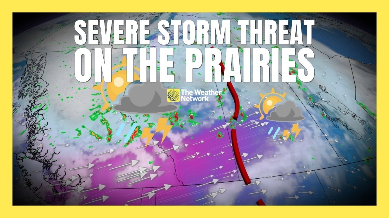 Strong winds and hail risk Saturday as storms roll over Prairies | #forecast