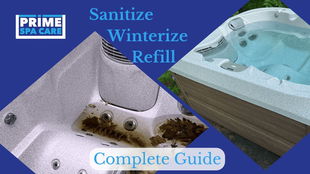 Jacuzzi Hot Tub  Sanitize, Winterize and Refill (In Depth)
