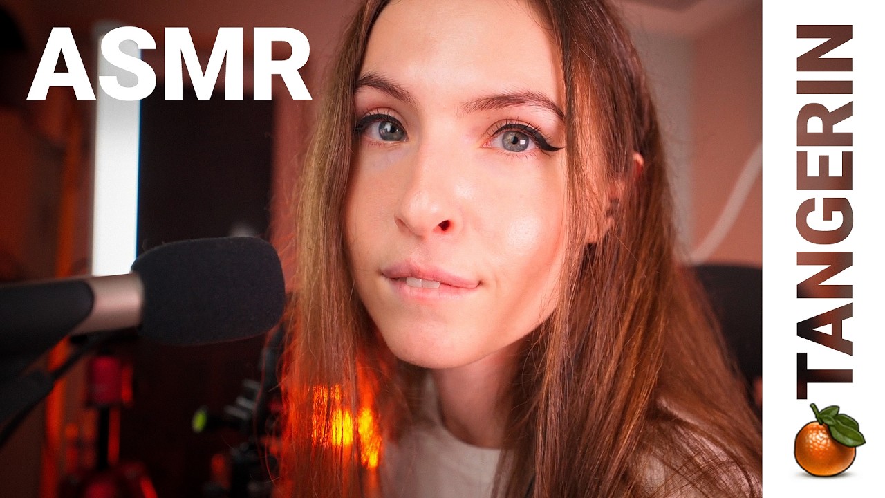 ASMR Eye Contact & Whispering for Sleep (Mic Scratching & Mouth Sounds) | Tangerin