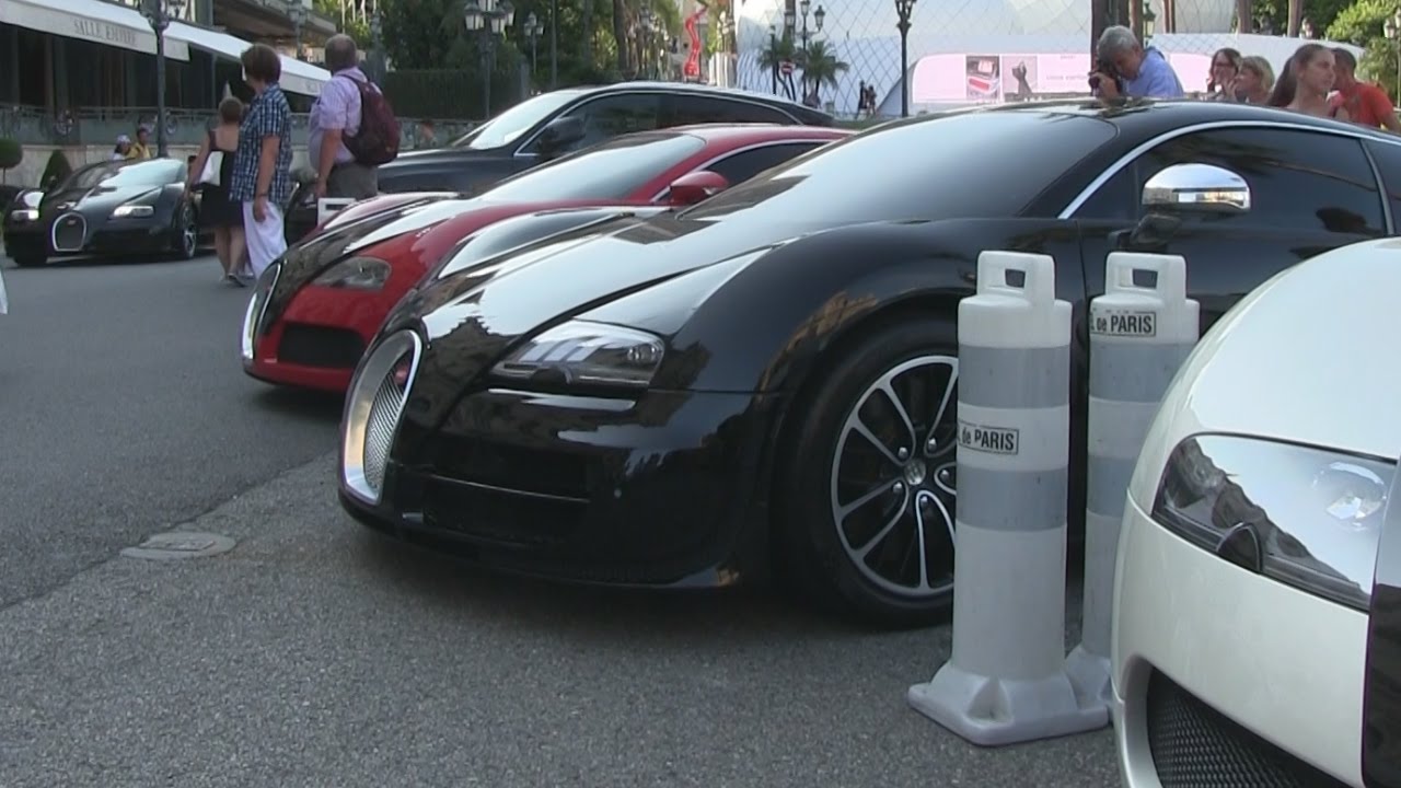 INSANE Bugatti Veyron combo (4X!!) at Hotel de Paris in Monaco