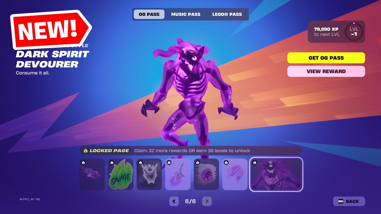 Fortnite OG Season 9 Battle Pass Full Showcase- Skins, Emotes (All Levels Rewards)