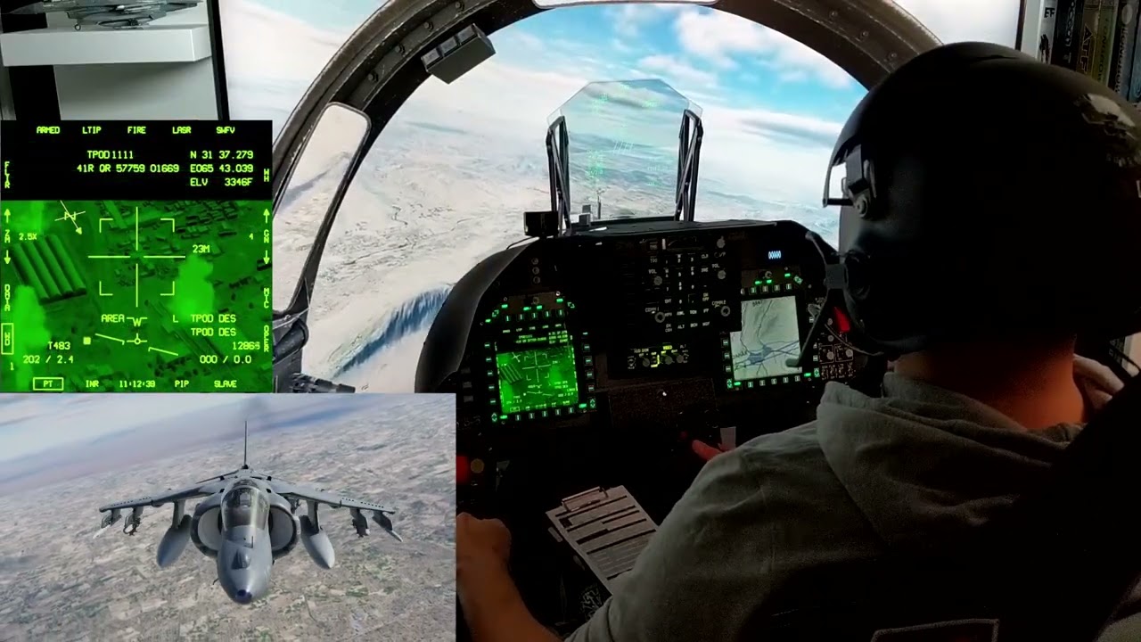 DCS AV-8B NA Harrier CAS mission in my modulare Cockpit. First demo/test for future video projects
