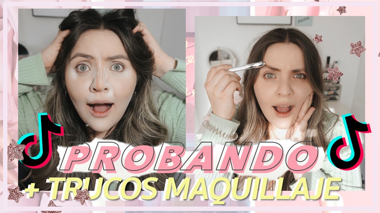 PRUEBO TRUCOS DE MAQUILLAJE VIRALES de TIK TOK ¿FUNCIONAN?|  Nati Aristi