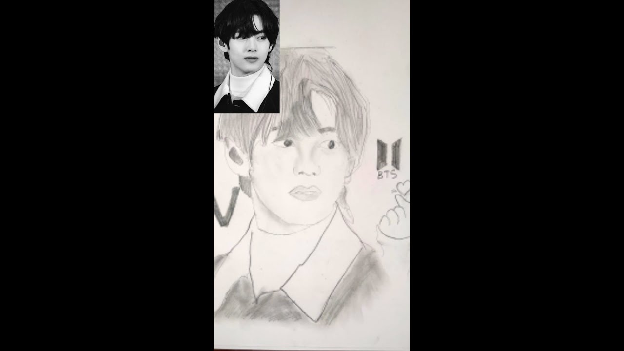 Kim Taehyung...sketch.. || @learningNugget