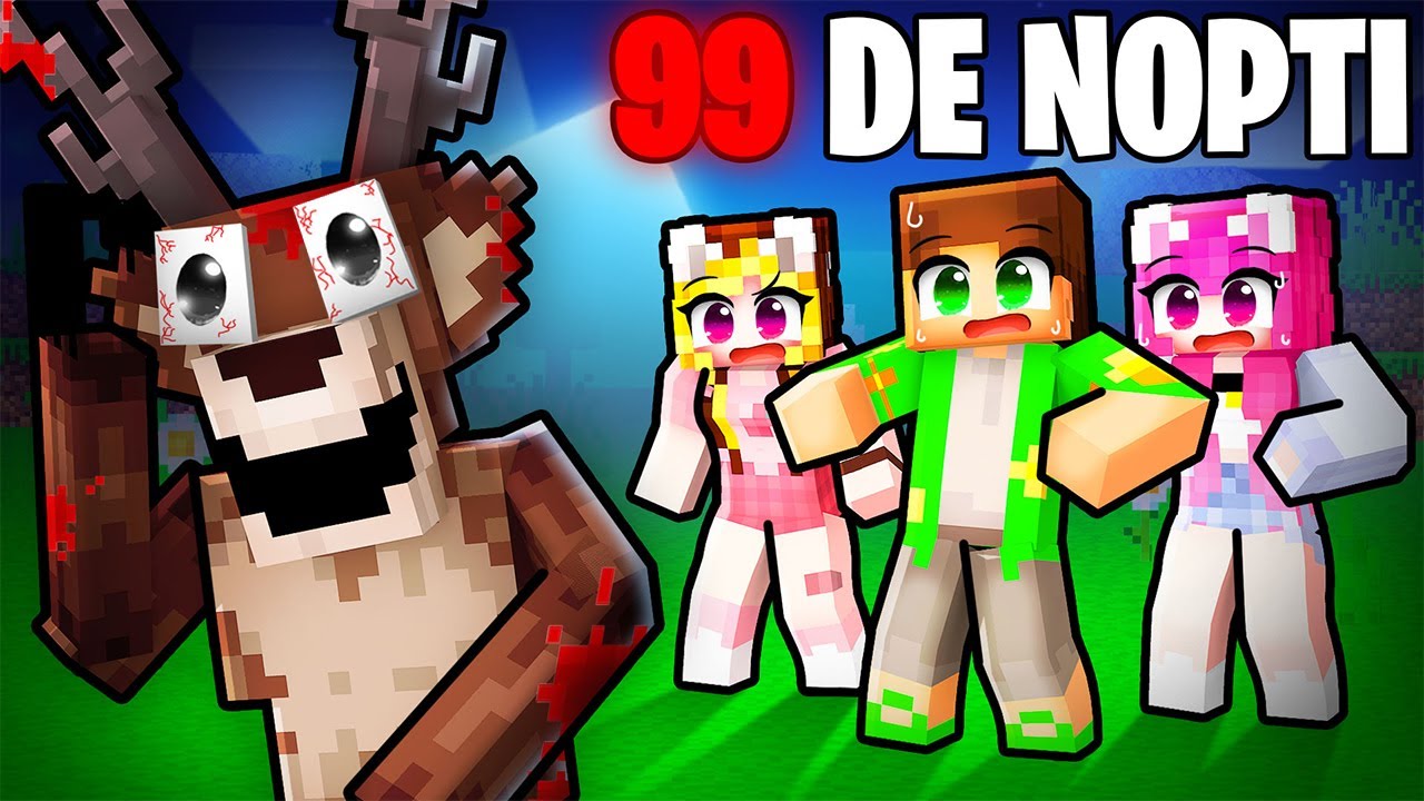 Supravietuiesc *99 DE NOPTI* in Padure pe Minecraft...
