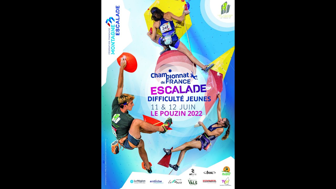 Direct TV07 : Les finales du Championnat de France d'Escalade - Difficulté Jeune - 12 Juin 2022