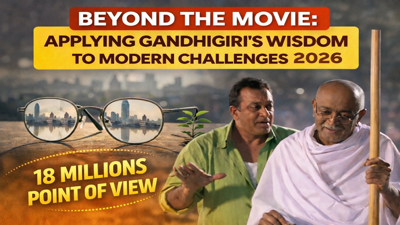 Beyond the Movie: Applying Gandhigiri’s Wisdom to Modern Challenges 2026 | Live@9.30pm