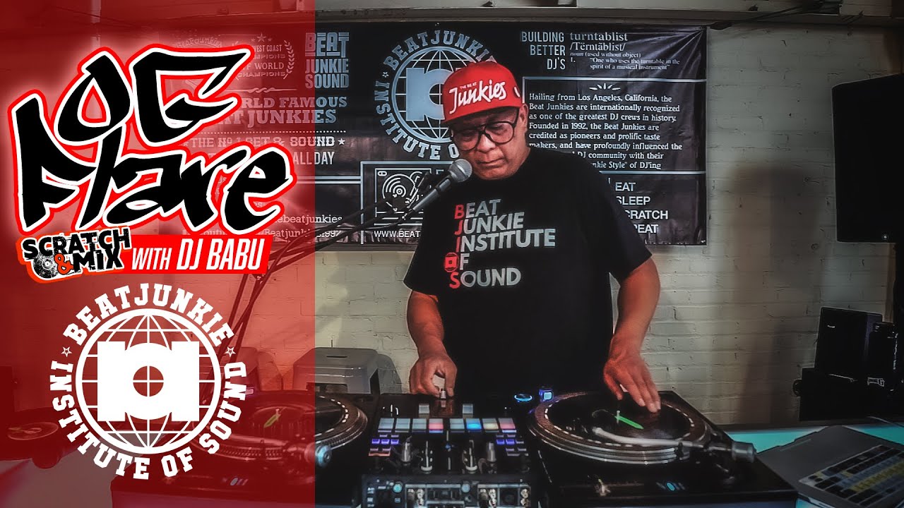 OG Flare Tutorial with DJ Babu  | Beat Junkie Institute of Sound | Scratch & Mix #1