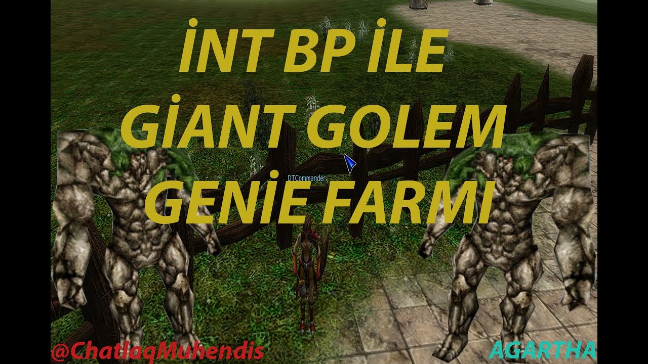 13 SAAT GENİE GİANT GOLEM FARM || İNT BP || ChatlaqMuhendis #knightonline