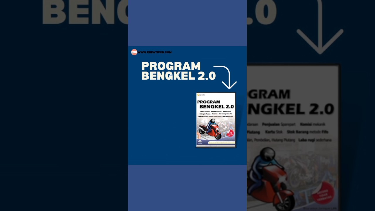 APLIKASI KELOLA USAHA BENGKEL, PROGRAM BENGKEL 2.0! Hanya di kreatifcd.com #programbengkel