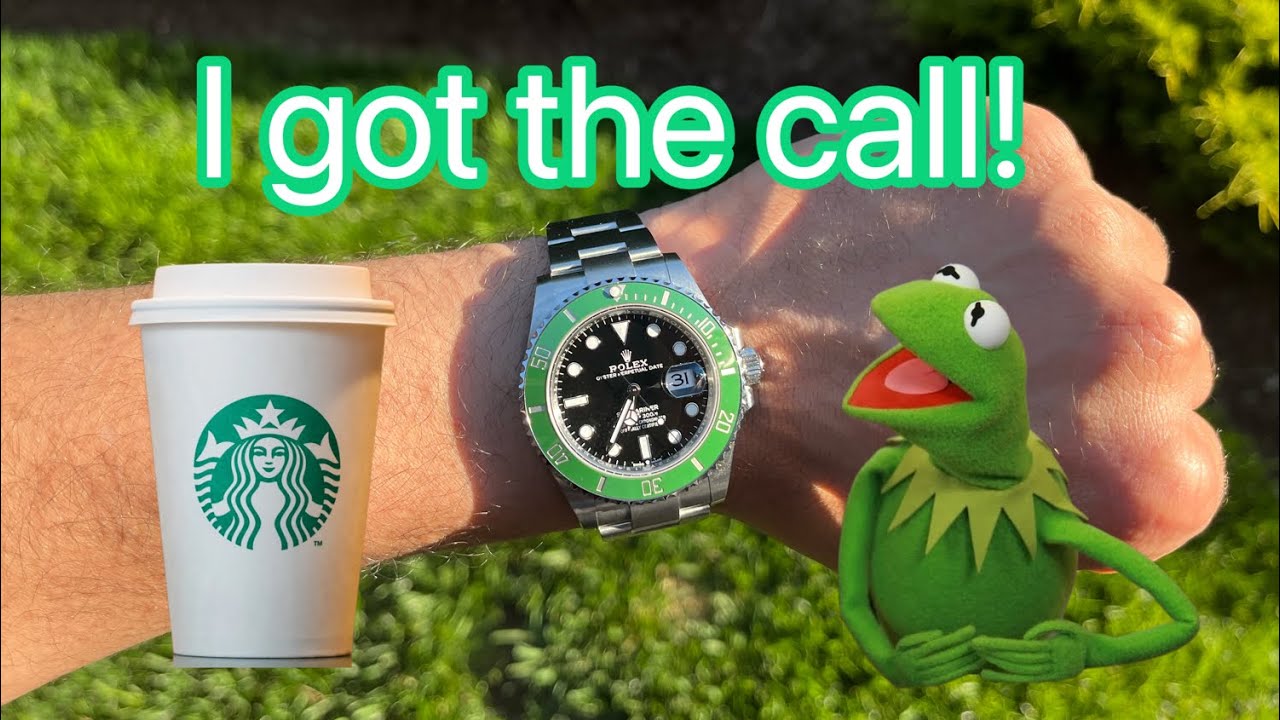 Rolex Submariner Date Green Mk2 Bezel Unboxing and First Look! Starbucks, Kermit #rolex