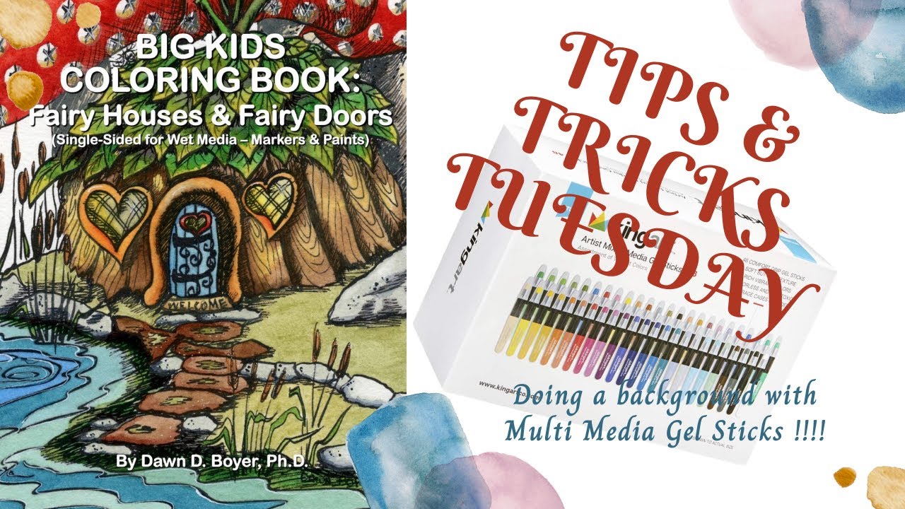 Tips & Tricks Tuesday !!!! Doing a background with KingArt Gel sticks!