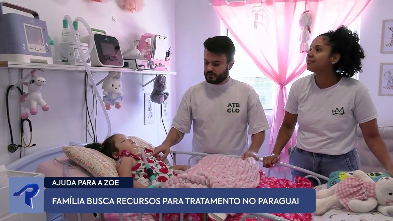 Com menina em coma, família busca ajuda para tratamento no Paraguai