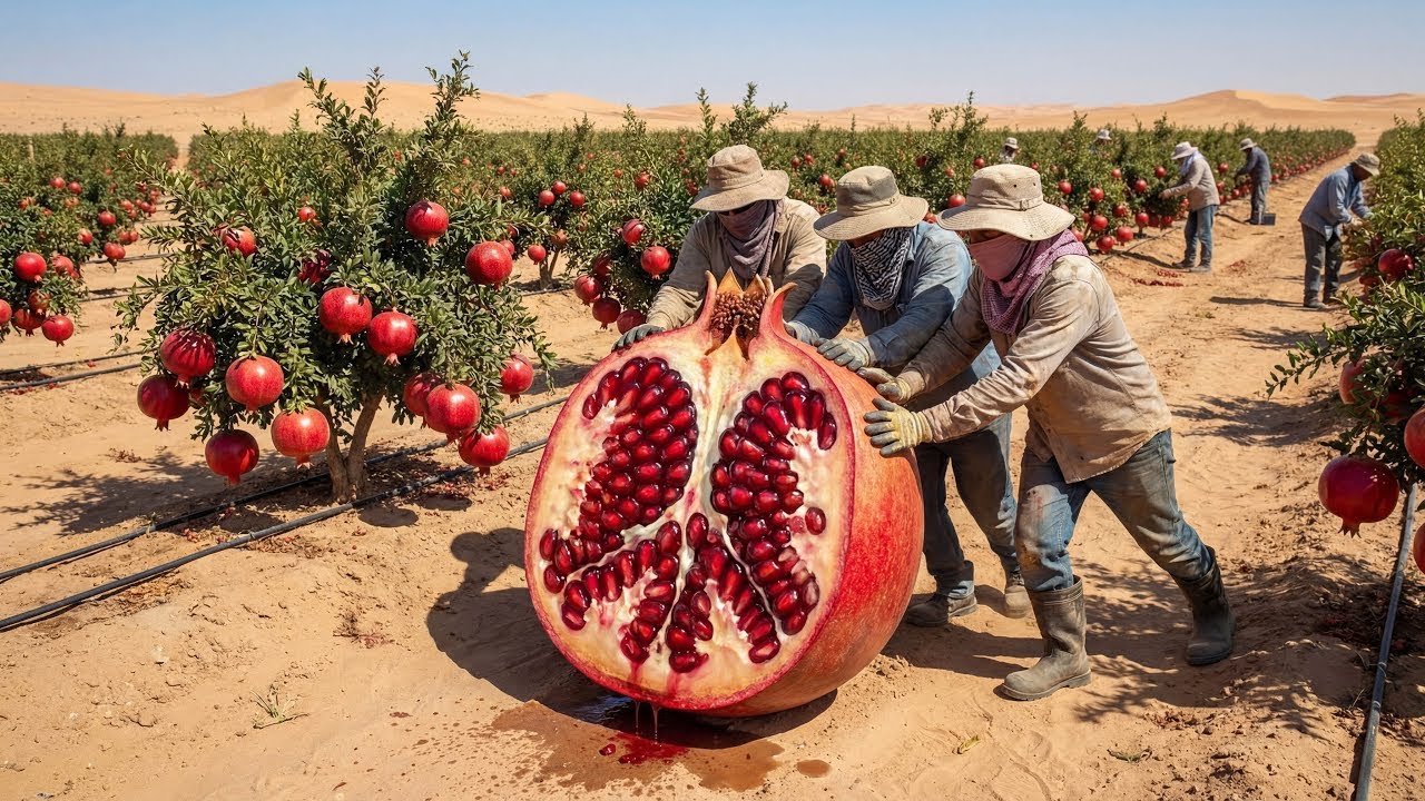 They Turned Desert Sand Into a Pomegranate Orchard — The Outcome Is Insane