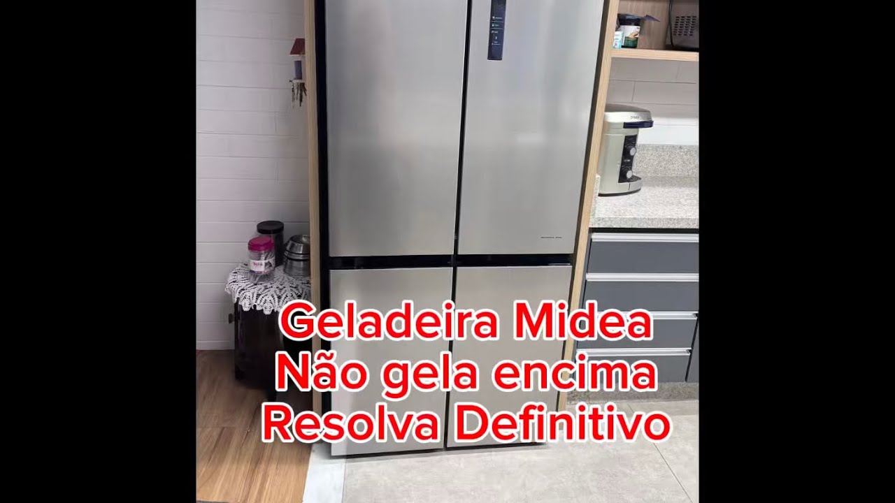 Geladeira side by side midea não gela encima, o que pode ser