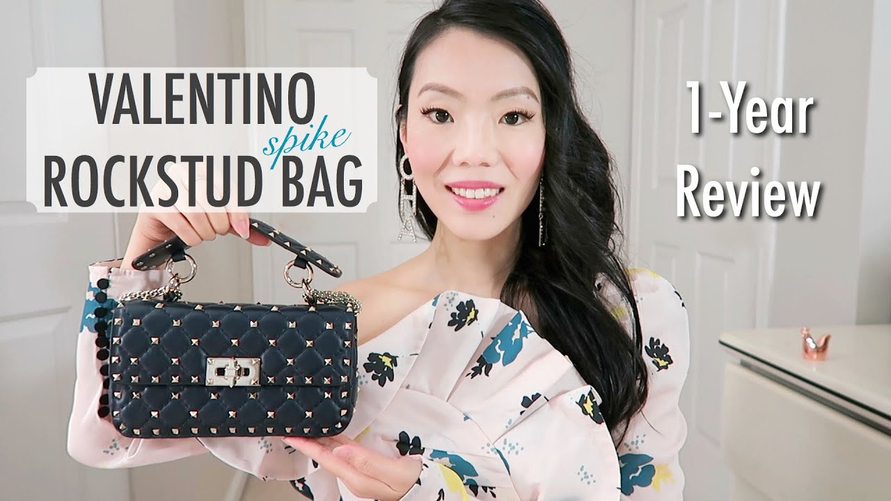VALENTINO ROCKSTUD SPIKE BAG (1-Year Review) | FashionablyAMY