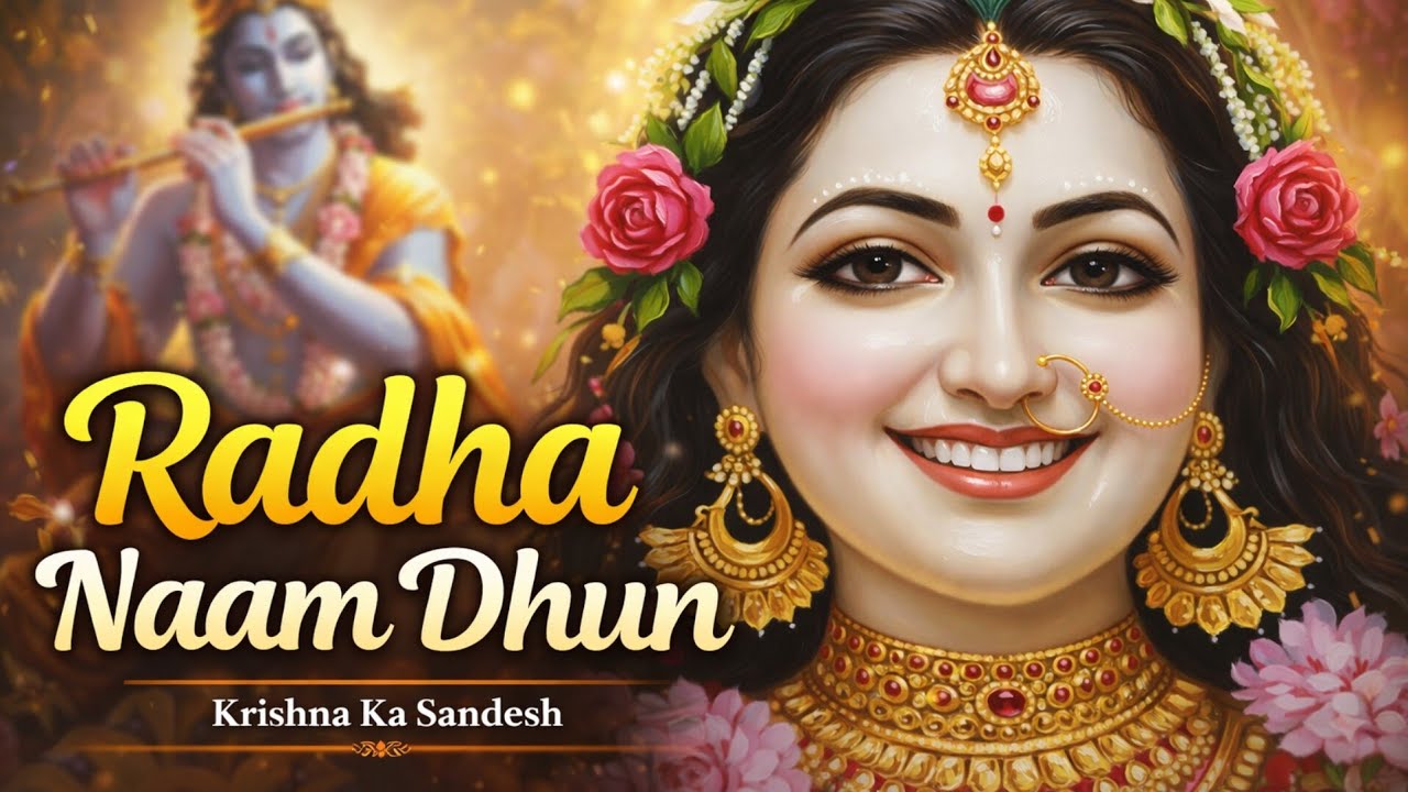 Radha Naam Dhun 🌸 Radha Radha Jap | Krishna Ka Sandesh | मन को शांति देने वाला भजन ! 108 time's 