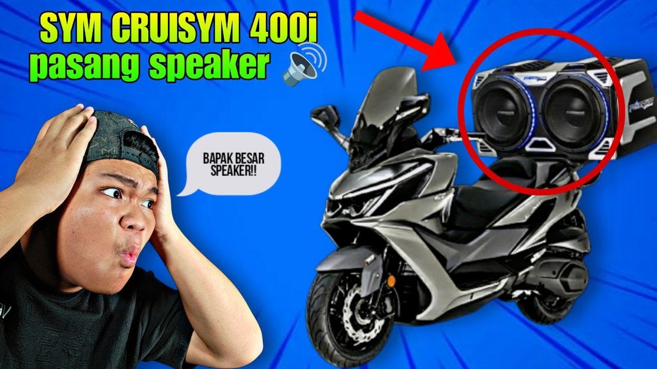 Sym Cruisym 400i pasang speaker 🔊