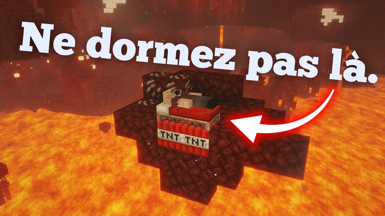 Pourquoi les lits explosent dans le Nether