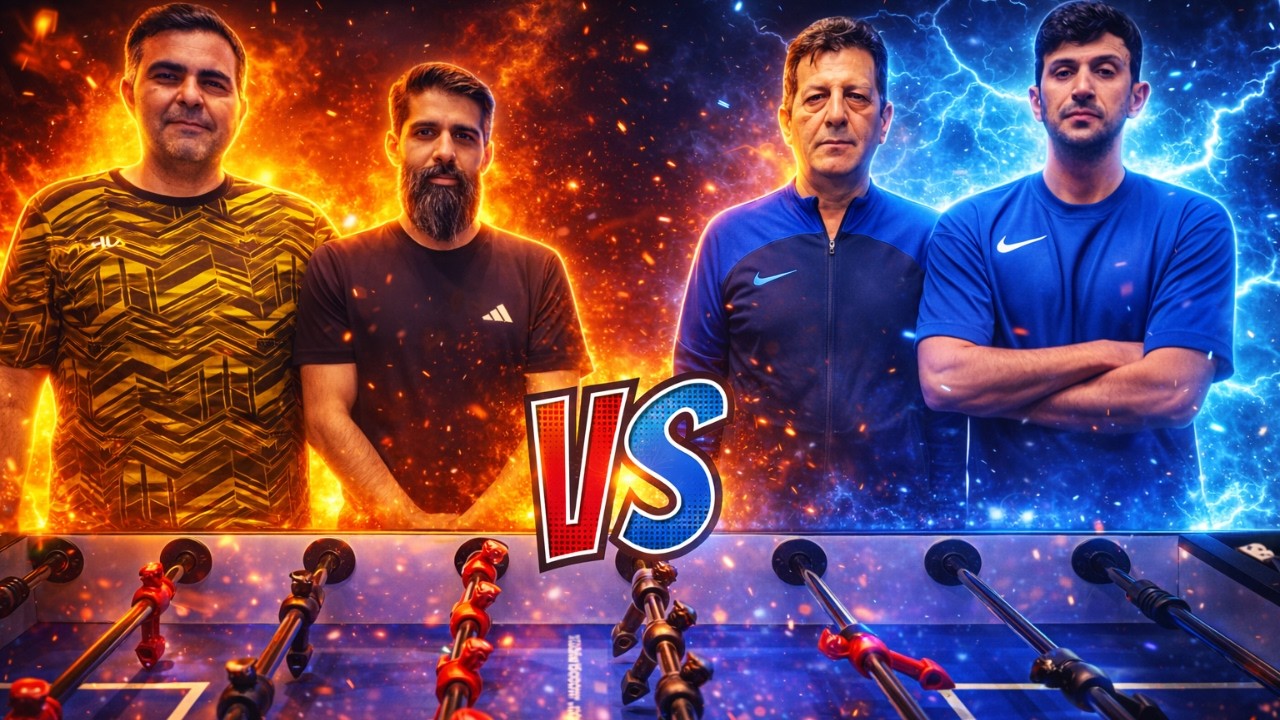 فوتبال دستی | امید عبدی & امید روحانی 🆚 حسین رعیت‌زاده & وحید چایچی 🔥
