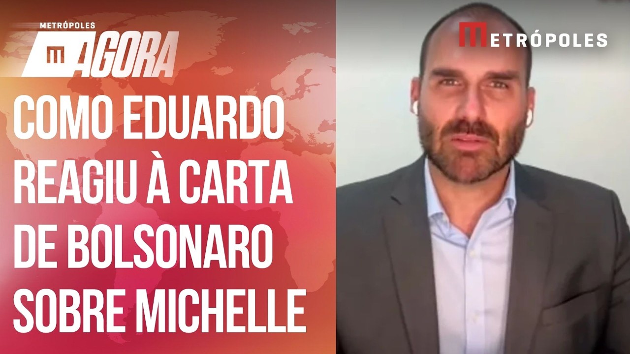 Eduardo reage &agrave; carta de Bolsonaro sobre Michelle: &ldquo;Ele est&aacute; certo&rdquo;