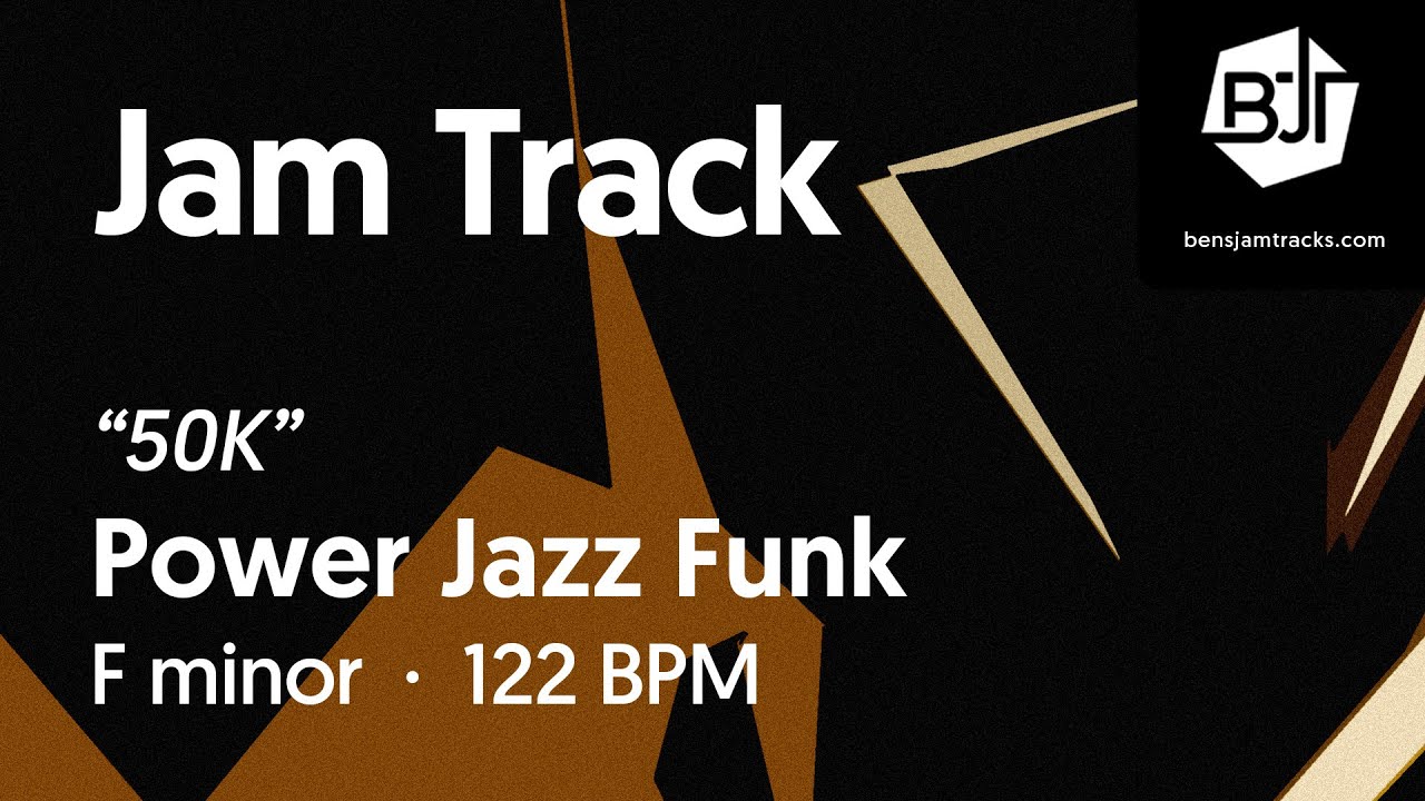 Power Jazz Funk Jam Track in F minor 
