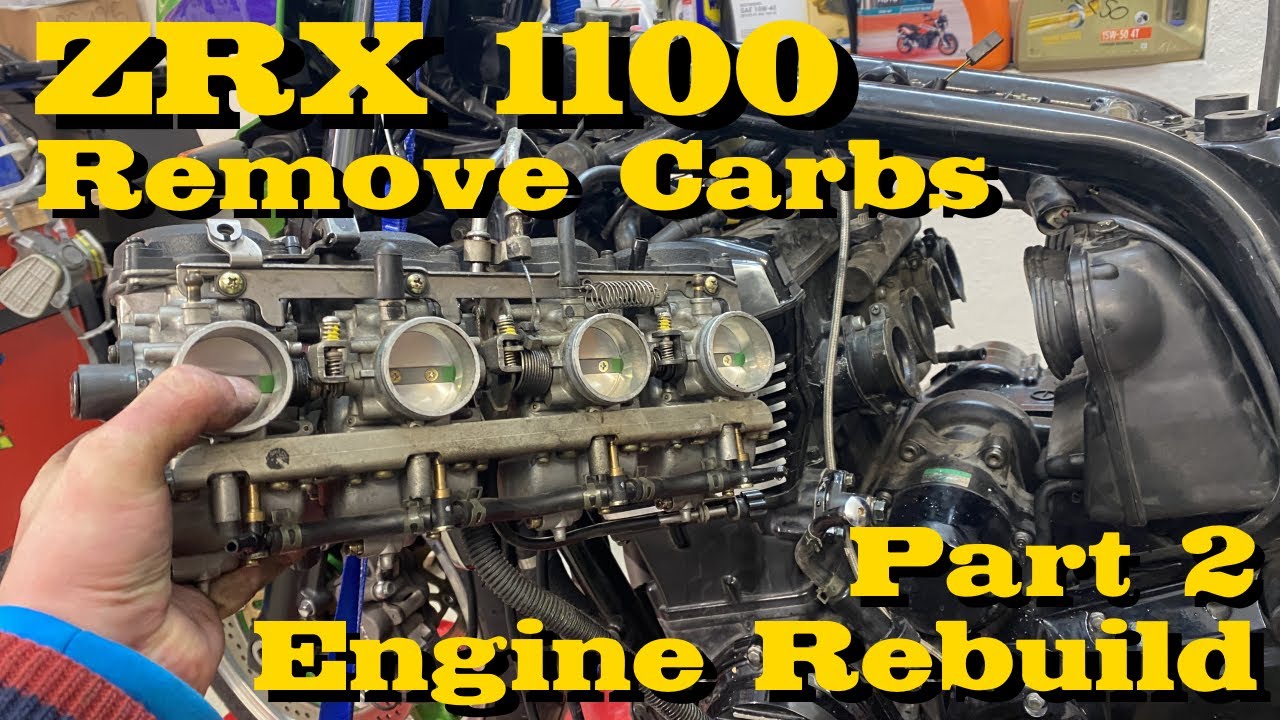 Kawasaki ZRX 1100 Remove Carburetors | Vergaser Ausbau [Engine Rebuild Part 2]