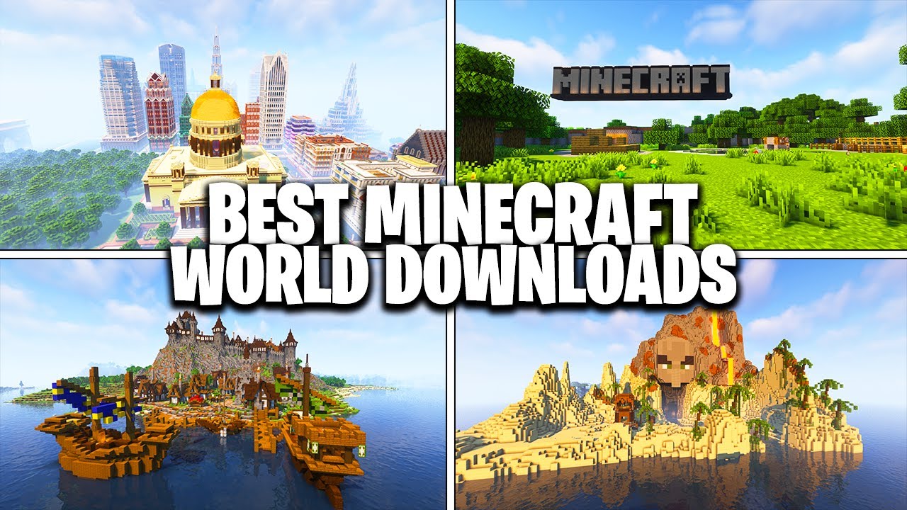 Лучшие загрузки Minecraft World! (Crazy World Downloads)
