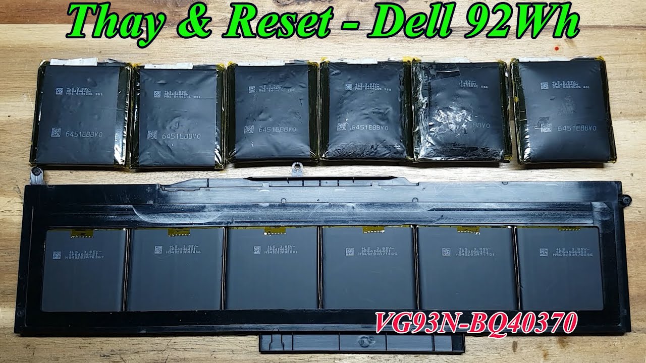 Hướng dẫn mở khóa & thay CELL pin laptop DELL | Chạy PM mở khóa cho pin laptop DELL-M3530-92W-VG93N