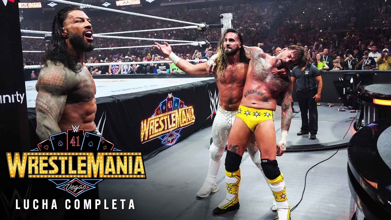 LUCHA COMPLETA Roman Reigns vs. CM Punk vs. Seth Rollins | Triple Amenaza: WrestleMania 41