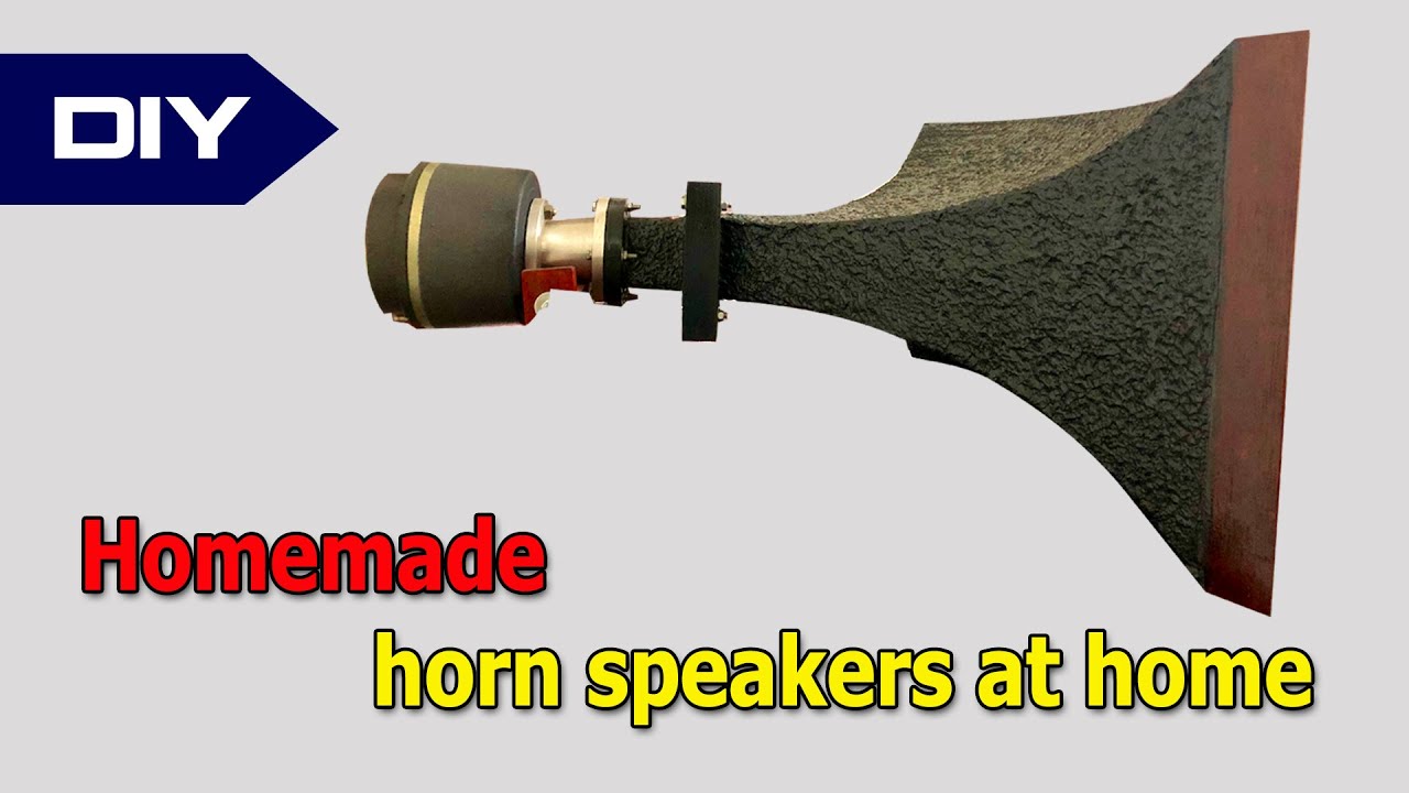 Diy horn speakers at home. How to made horn speakers