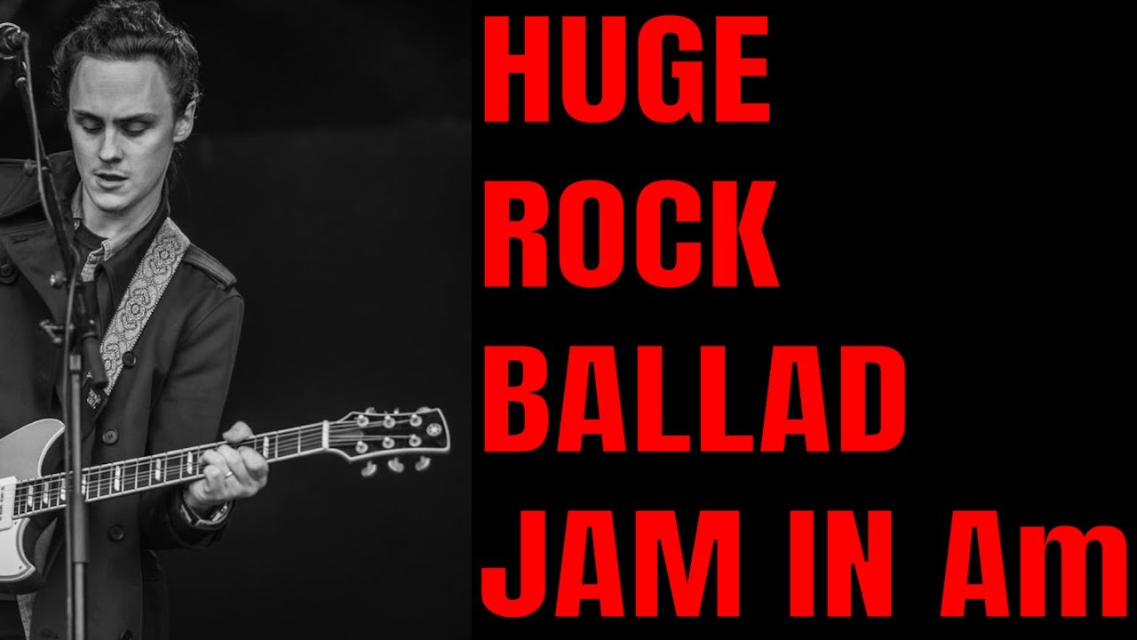 Atmospheric Modern Rock Ballad Jam | Guitar Backing Track in Am