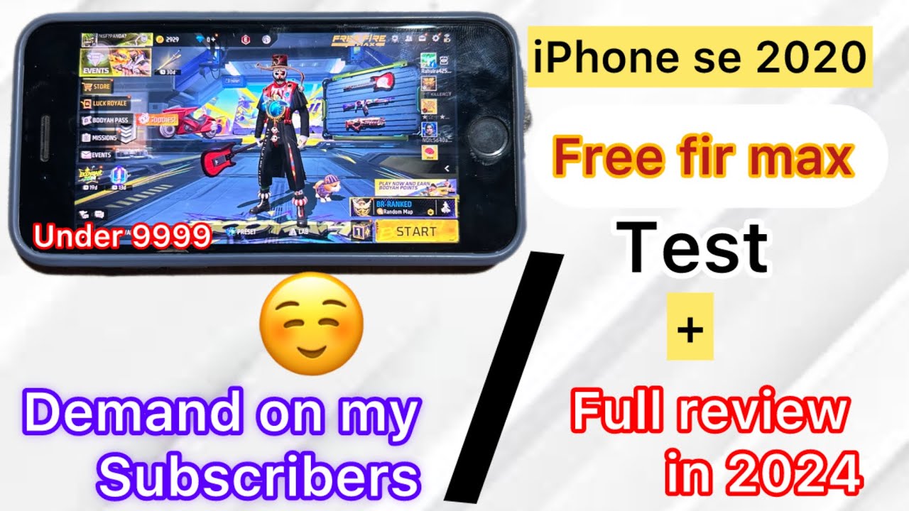 🔥Iphone se 2 Free fire test