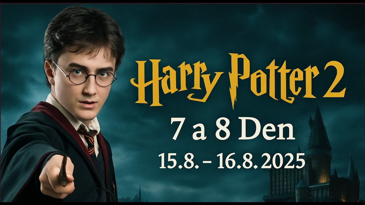 Harry Potter 2 7 a 8 Den (15 - 16.8.2025)