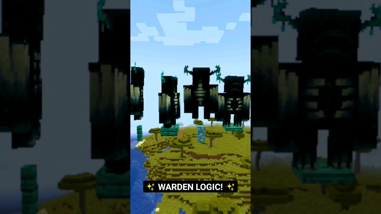 MINECRAFT LOGIC WITH WARDEN! #minecraftlogic