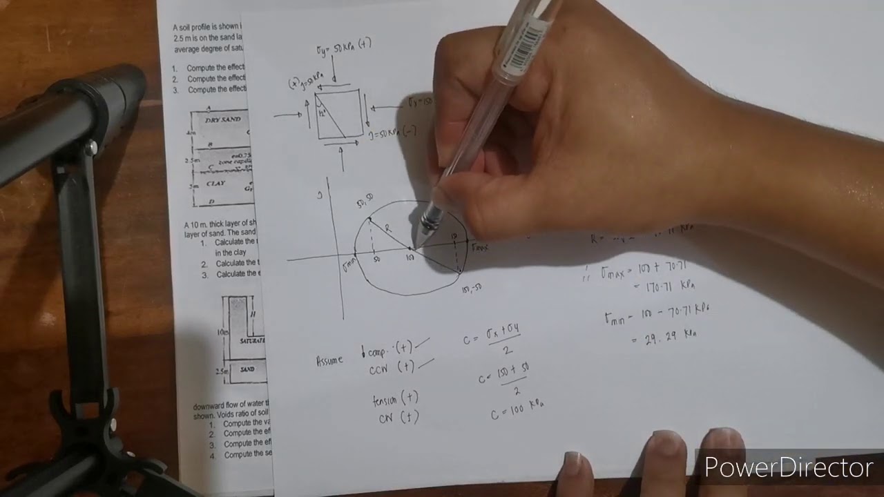 MOHR'S CIRCLE (SOIL MECHANICS)