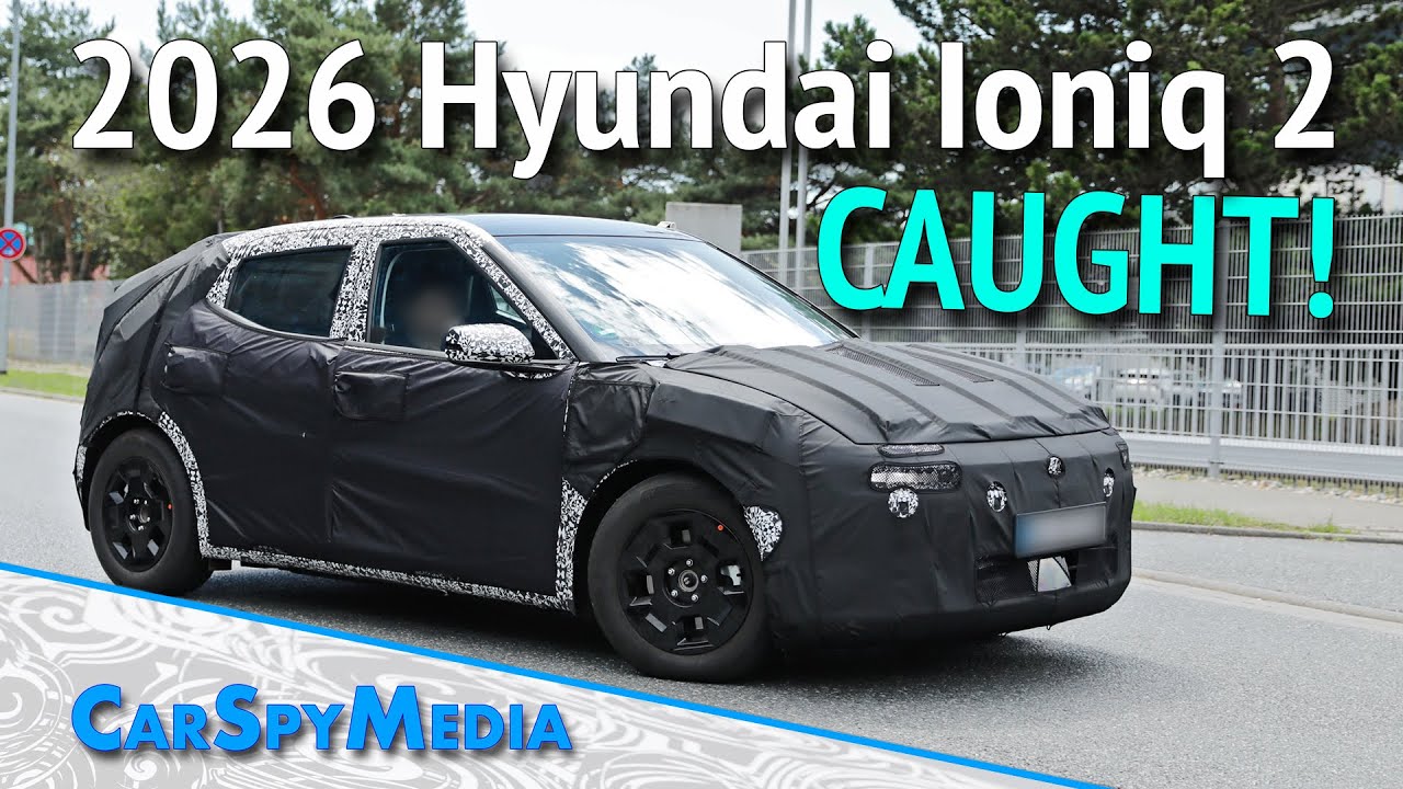 2026 Hyundai Ioniq 3 Electric Prototype Caught Testing Near Hyundai Motor Europe Technical Center