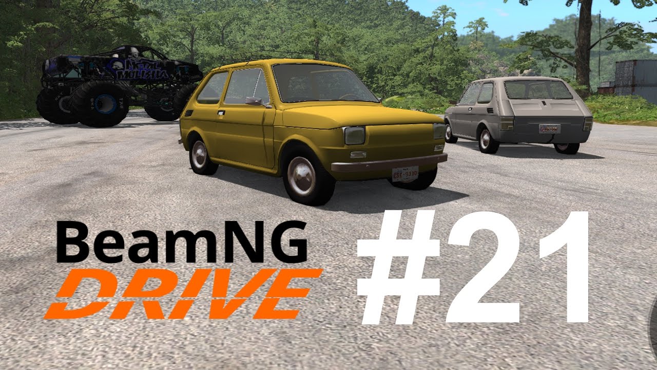 BeamNG.drive (#21) - Maluch Fiat 126p + Zrzucanie z klifu
