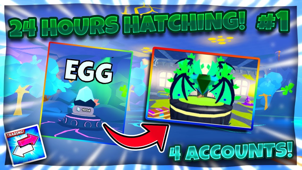 24 Hours Hatching for ✨ Secrets with 4 Accounts in Rebirth Champions Ultimate!✨(Hatched Secrets!)🥚✨