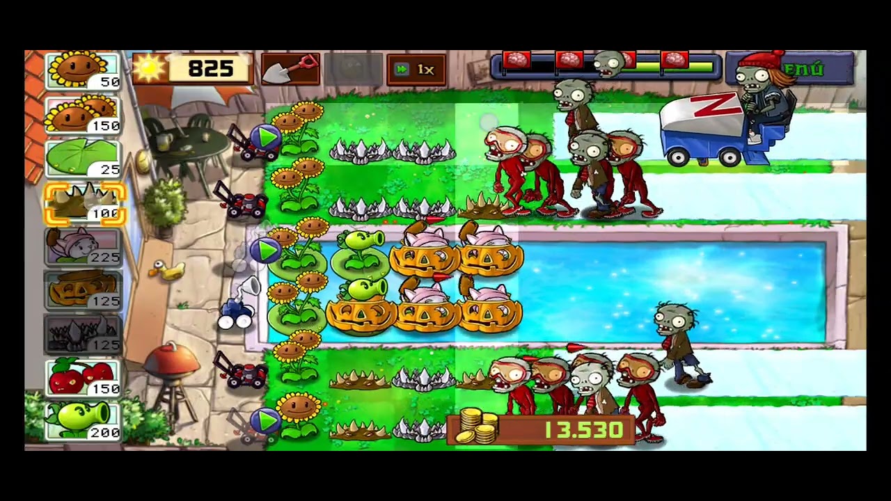 Plantas vs zombies (carreras bobsleigh)