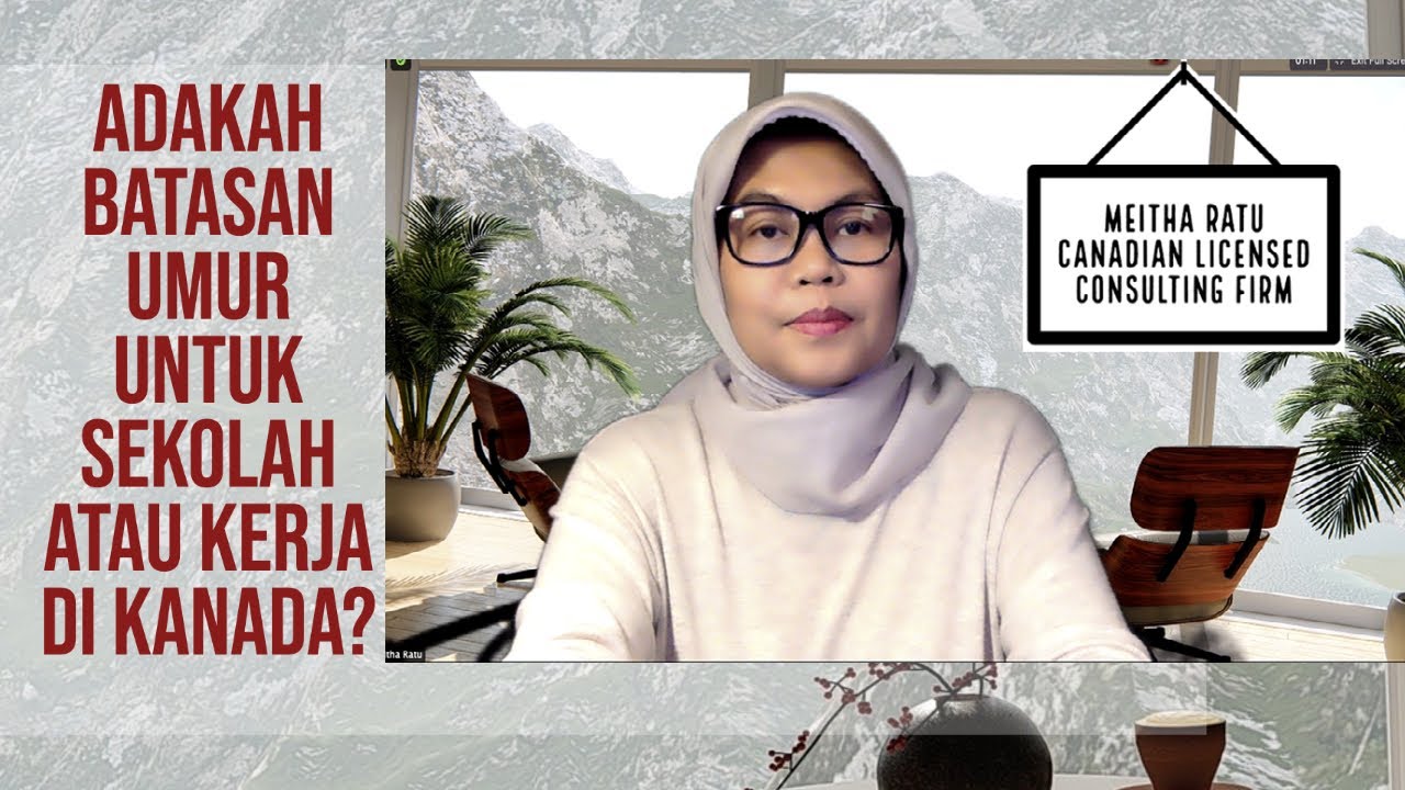 TIDAK ADA BATASAN UMUR UNTUK KERJA/SEKOLAH DI KANADA.