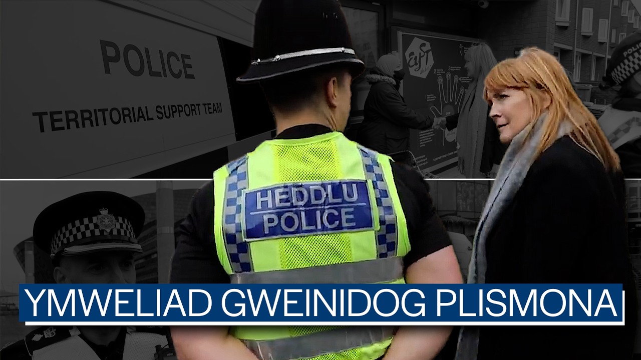 Ymweliad Gweinidog Plismona â Chaerdydd
