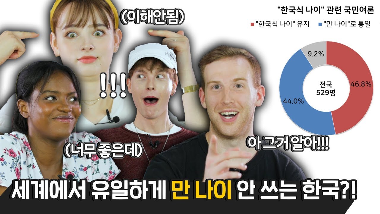 외국인들이 충격먹은 한국만의 나이 문화?! Feat. 한국은 왜 만 나이 안써요...? [외국인반응 | 코리안브로스]