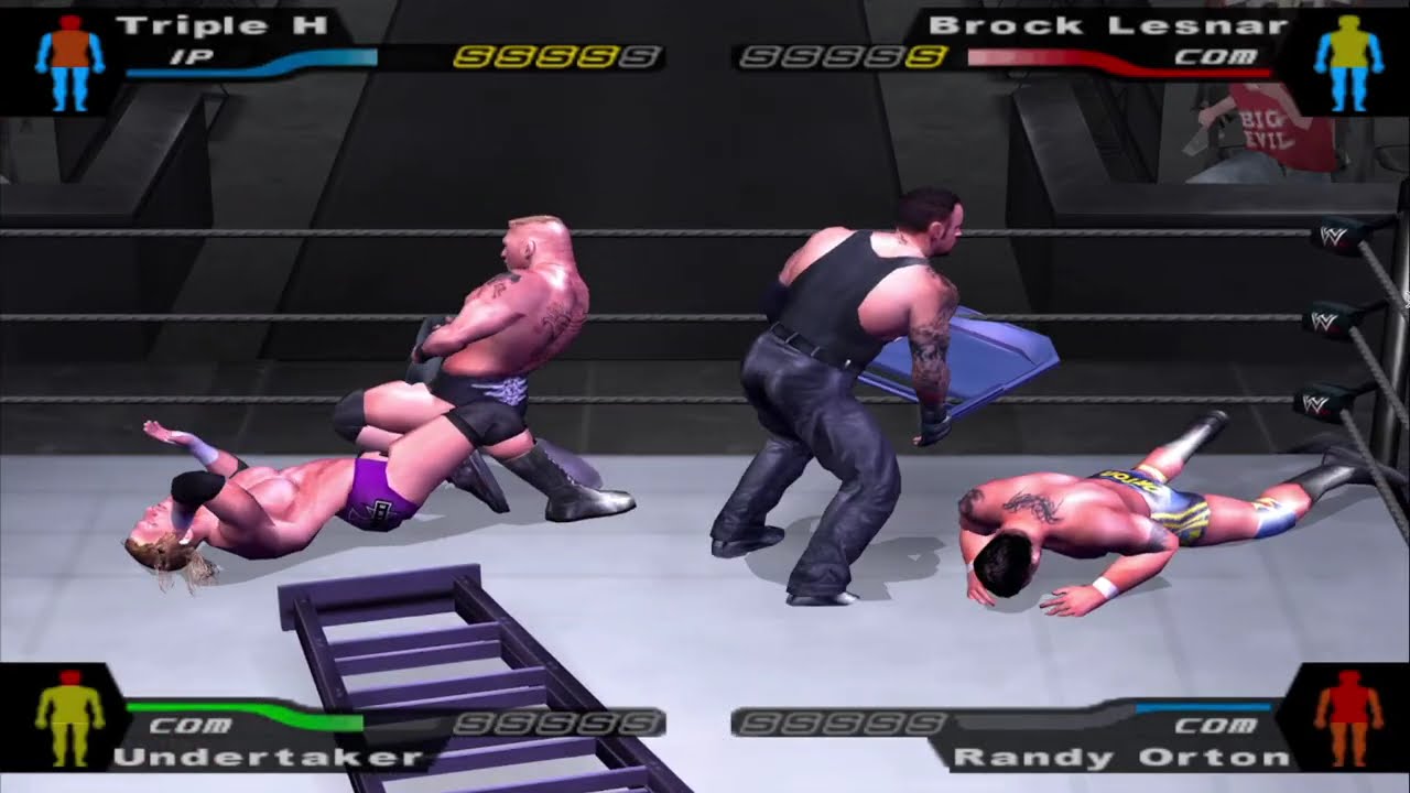 WWE HCTP – Insane Ladder Match | Triple H Crowned Winner vs Brock, Taker & Orton