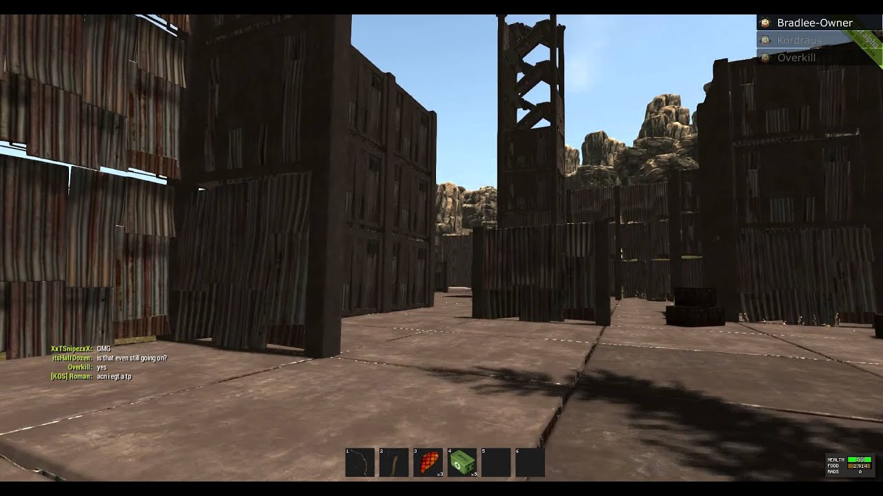 RustyRocket Rust Server 4/28/14 Shotgun Event